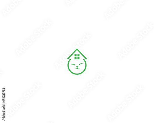 Dog and cat logo design template vector, line of pet logo design suitable for pet shop, store, cafe, business, hotel, veterinary clinic, Domestic animal vector illustration logotype, sign or symbol