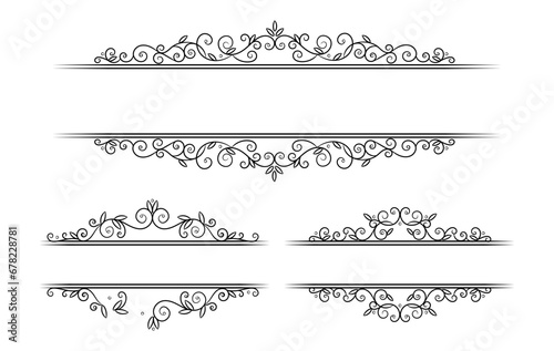 floral wedding frames in flat design
