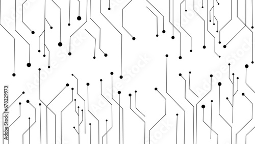 Abstract background electronic printed circuit board, with dot and connection line.