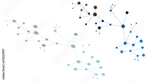 Abstract Blue Technology Background, Circles and lines, Tepox Background process Computer network, scenery.