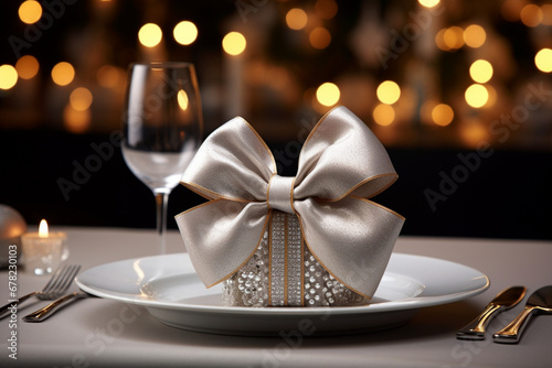 table decoration bow