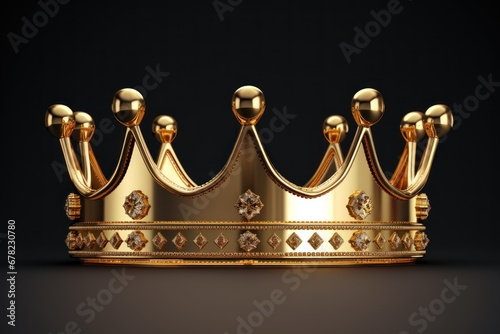 Royal gold crown photo