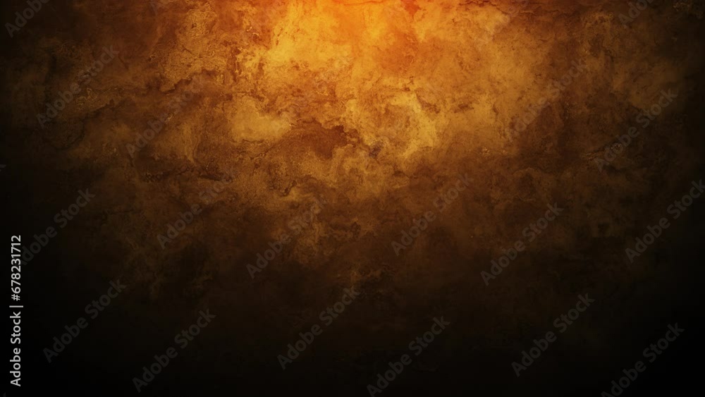 abstract animated orange grunge backdrop, seamless loop, 4k uhd