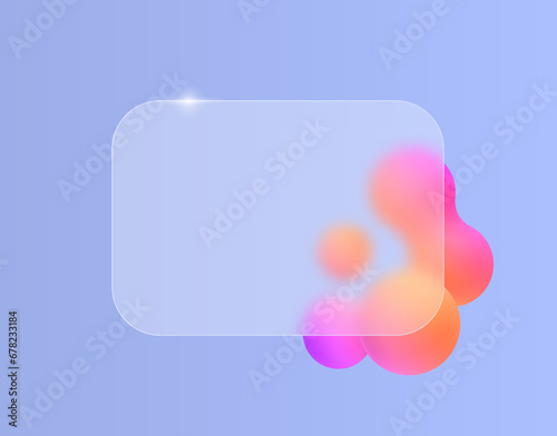 Blur glass effect.