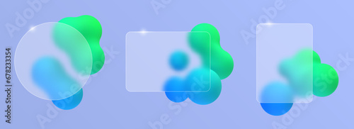 Blur glass effect.