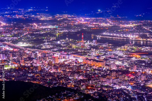 福岡県　北九州市　皿倉山からの夜景 © butterfly0124