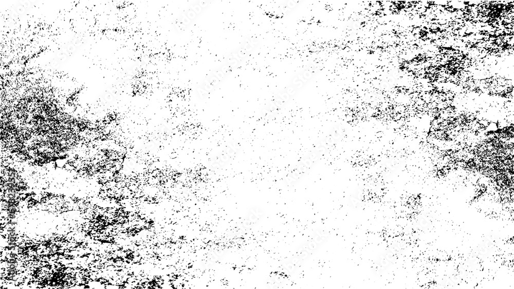 Abstract grunge texture design on a white background. Dirt texture for the background with stain and blood drop effect. Grunge white and black wall background. Vector illustration.