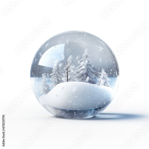 A transparent sphere containing a Mittens