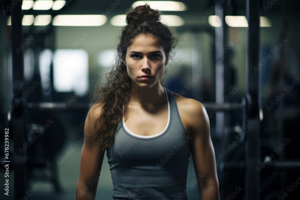 determined girl in her 30s doing bars in a gym determined girl in her 30s doing bars in a gym