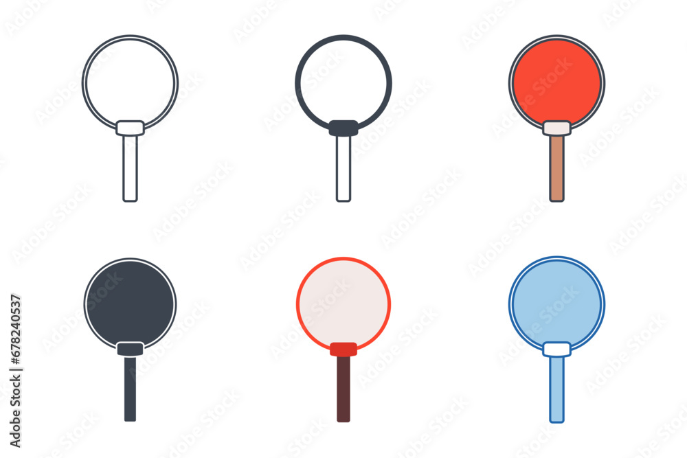 Auction Paddle icon collection with different styles. Bid paddle icon symbol vector illustration isolated on white background Auction Paddle icon collection with different styles. Bid paddle icon symbol vector illustration isolated on white background