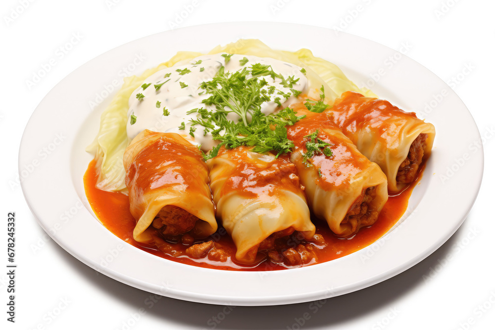 Cabbage Rolls with Mashed Potatoes, Cabbage Rolls Stuffed with Ground Meat and Rice