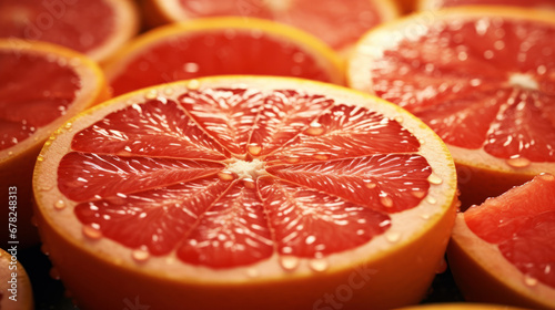 Grapefruit close-up