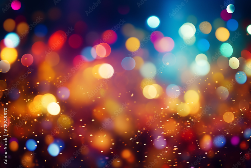 Fototapeta premium Colorful Abstract Defocused Bokeh Background