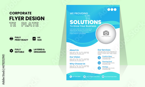 Poster flyer pamphlet brochure cover design layout space for photo background, vector illustration template in A4 size
