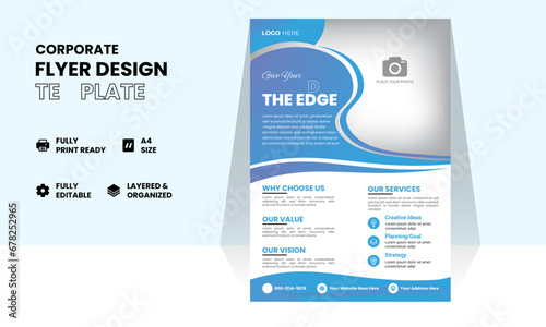 Business Flyer Template Corporate flyer template colorful gradient geometric circle shape