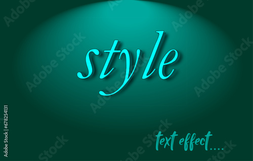 Editable text effect design.