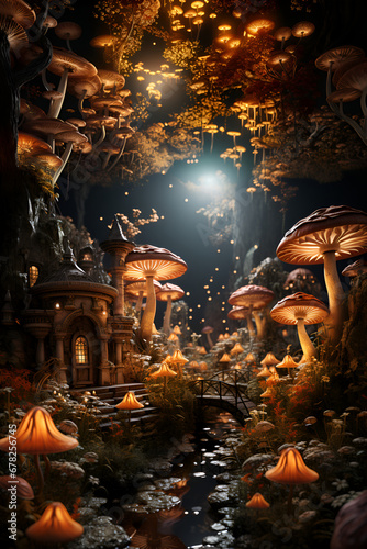 Magical fairy tale forest generated AI © Tatiana