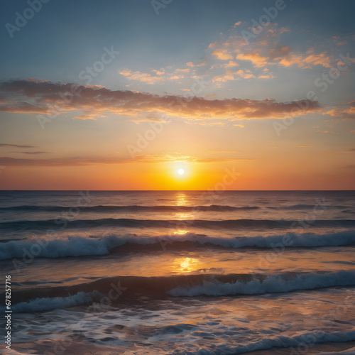 sunset over the sea © Aphiwat