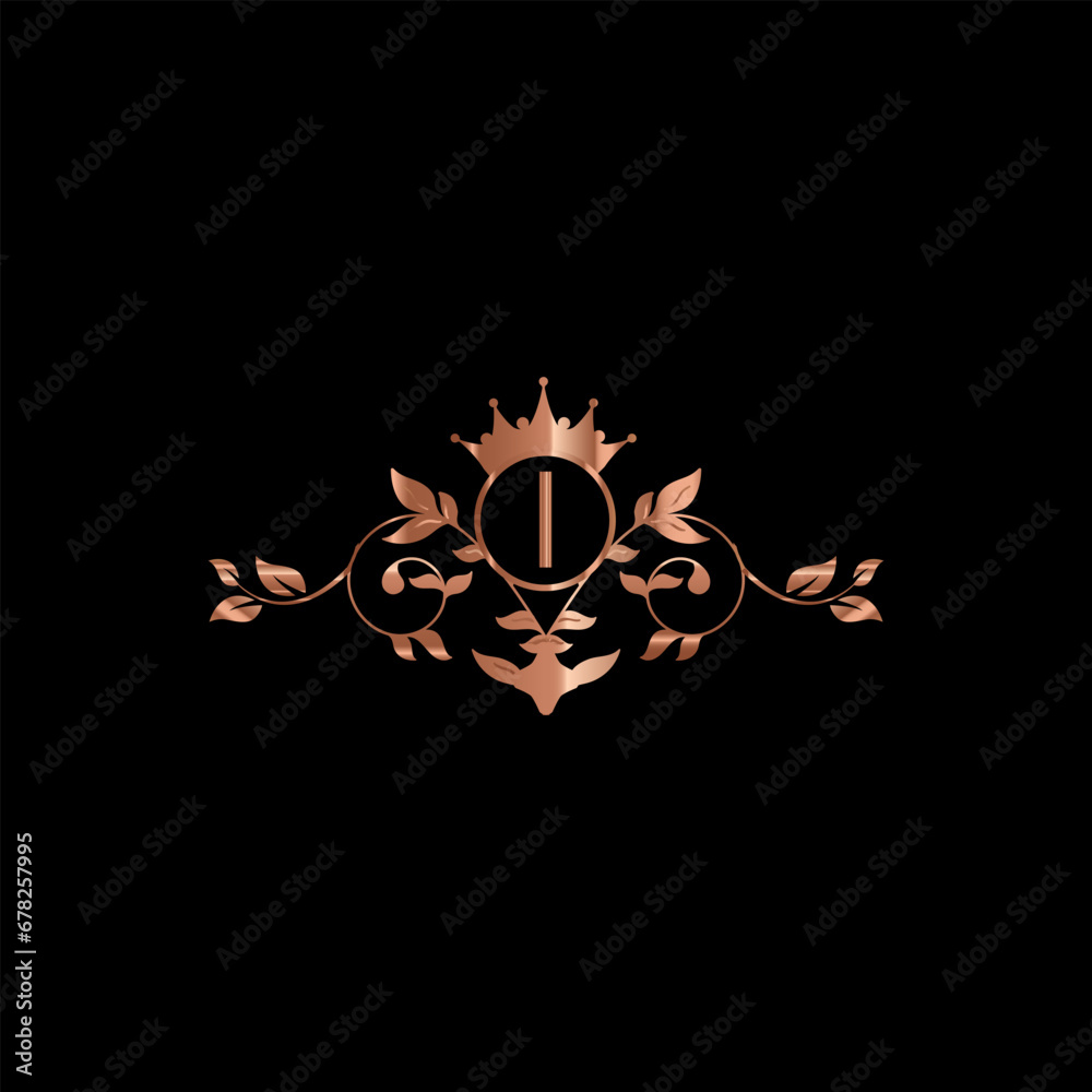 creative letter logo design with golden color creative letter logo design with golden color