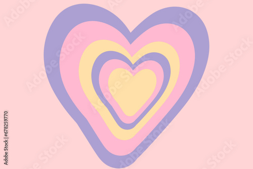 cute pink heart shaped background