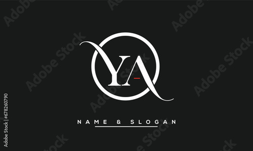 YA,  AY,  Y,  A  Abstract  Letters  Logo  Monogram