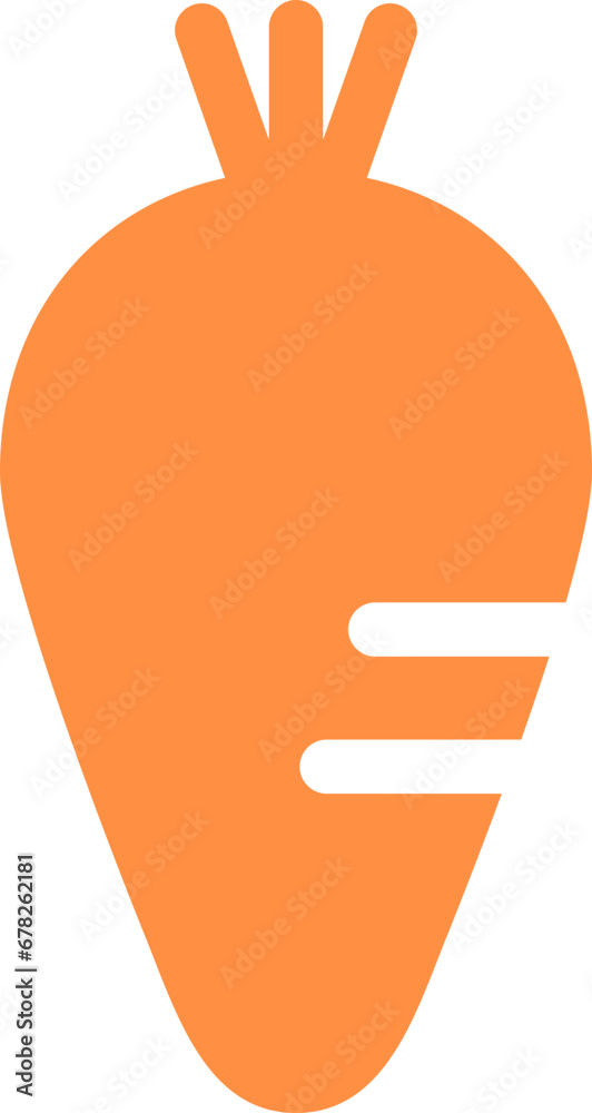 Obraz premium carrot icon 