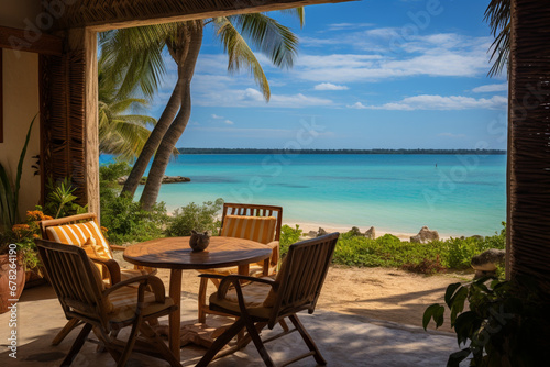 restaurant on the beach in the maldives