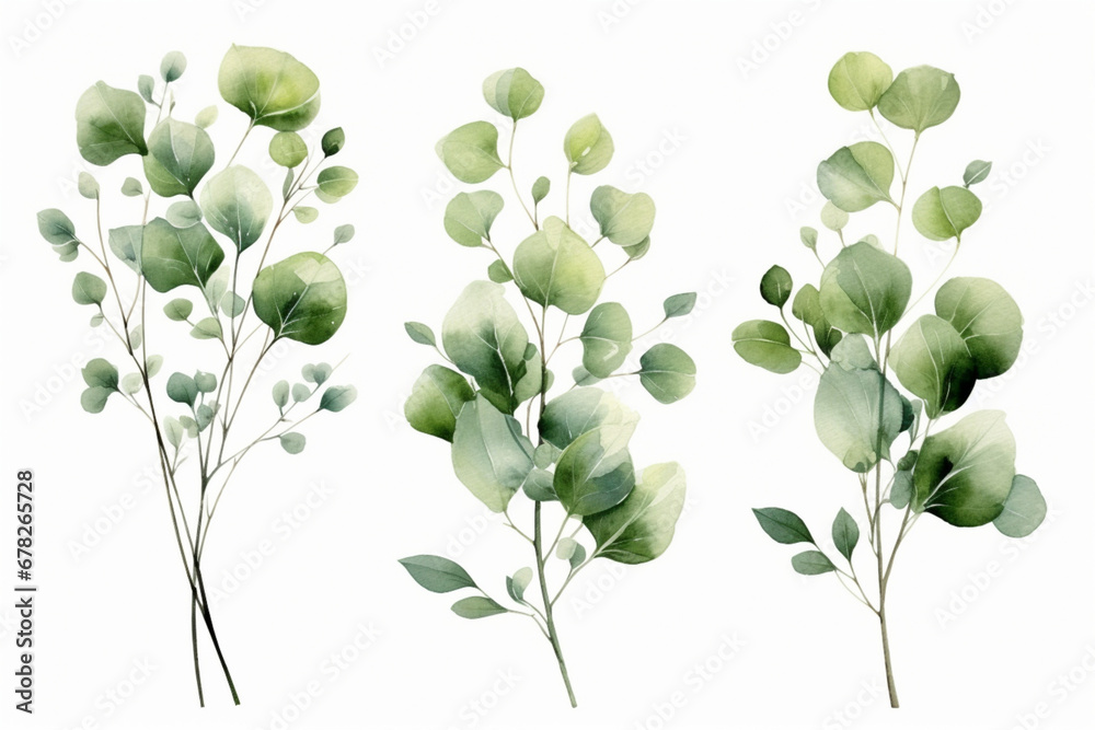 Obraz premium leaves isolated on white background