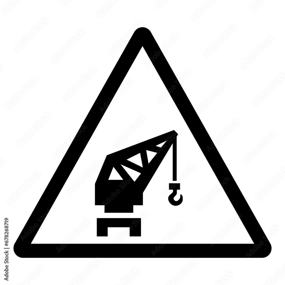 Danger Funny Stay Away From My Crane Symbol Sign ,Vector Illustration, Isolate On White Background Label. EPS10 Danger Funny Stay Away From My Crane Symbol Sign ,Vector Illustration, Isolate On White Background Label. EPS10