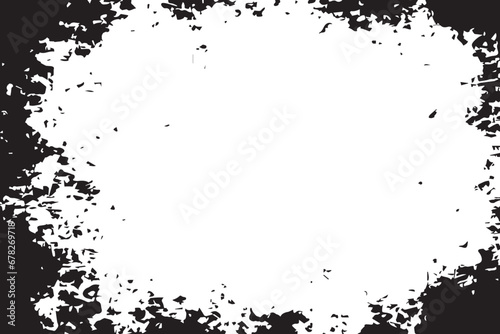 vector illustration of monochrome abstract distressed overlay grunge texture on a white background