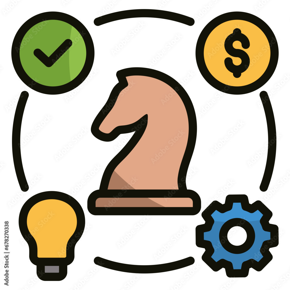 Strategic Alignment Icon Element For Design Strategic Alignment Icon Element For Design