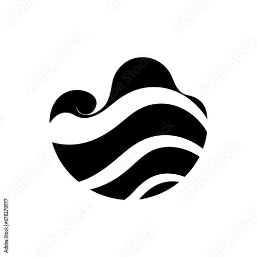 Wave Icon - Simple Vector Illustration