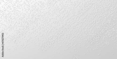 White paper tactile embossed texture. Abstract Turing ornament halftone reaction diffusion psychedelic background.