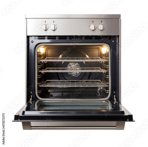 kitchen oven on transparent background.