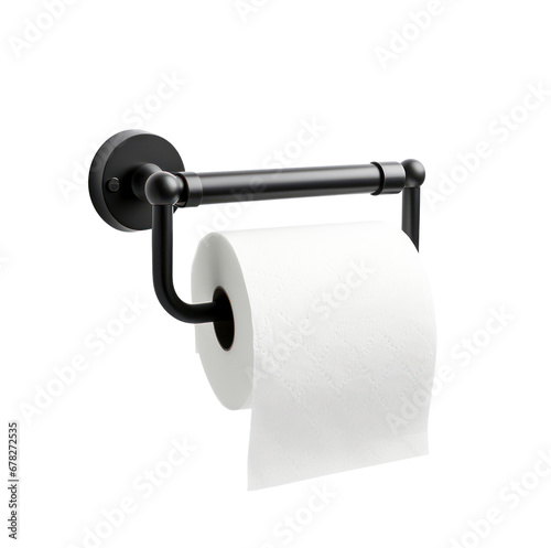 toilet paper holder on transparent background.