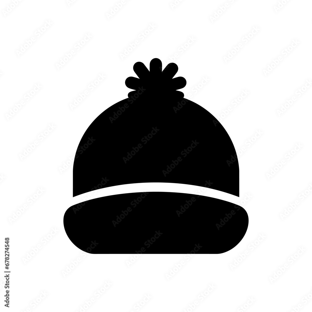 Naklejka premium Winter hat icon - Simple Vector Illustration