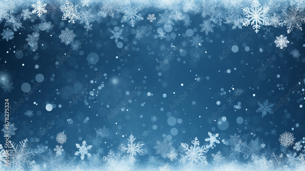 Minimal snowflake background winter theme Minimal snowflake background winter theme