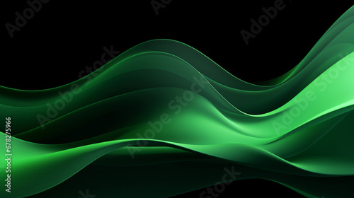 A green background with wavy lines