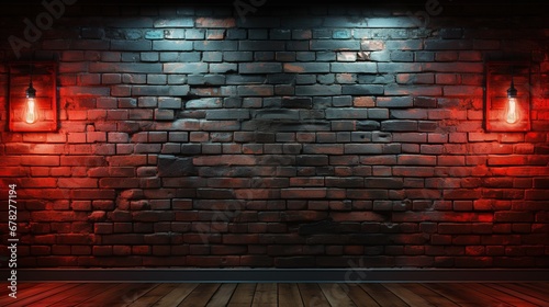 Brick wall for background.