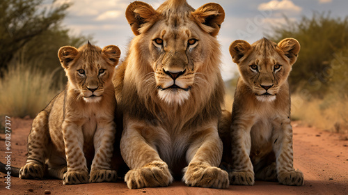 A group of lions