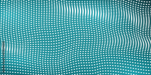 Dotted halftone waves. Abstract liquid shapes, wave effect dotted gradient texture waves isolated vector symbols set. Halftone graphic dots waves. Wave dotted halftone, creative shape abstract vector 