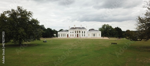 Beautiful view of the Hylands House in Writtle, England photo