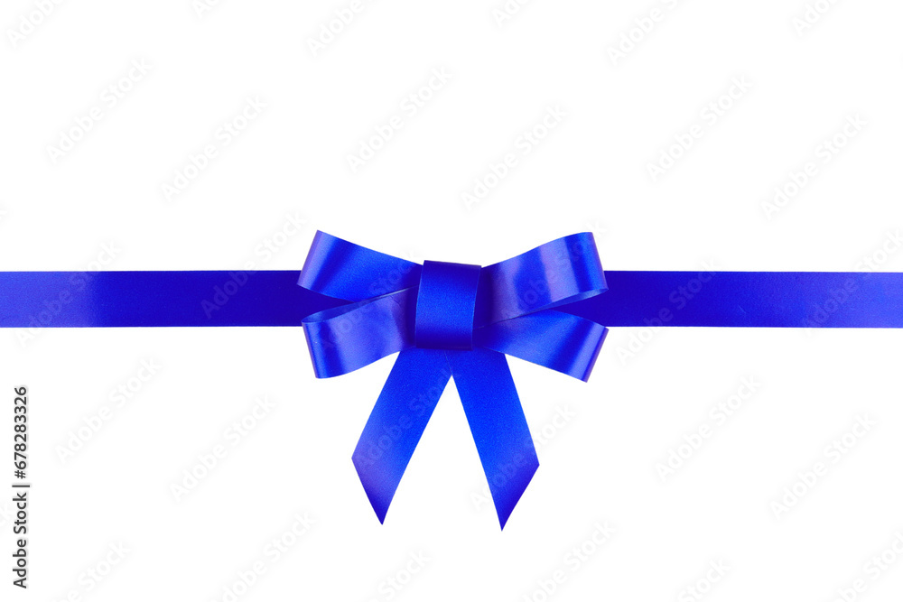 Blue Ribbon Bow Isolated Background Blue Ribbon Bow Isolated Background