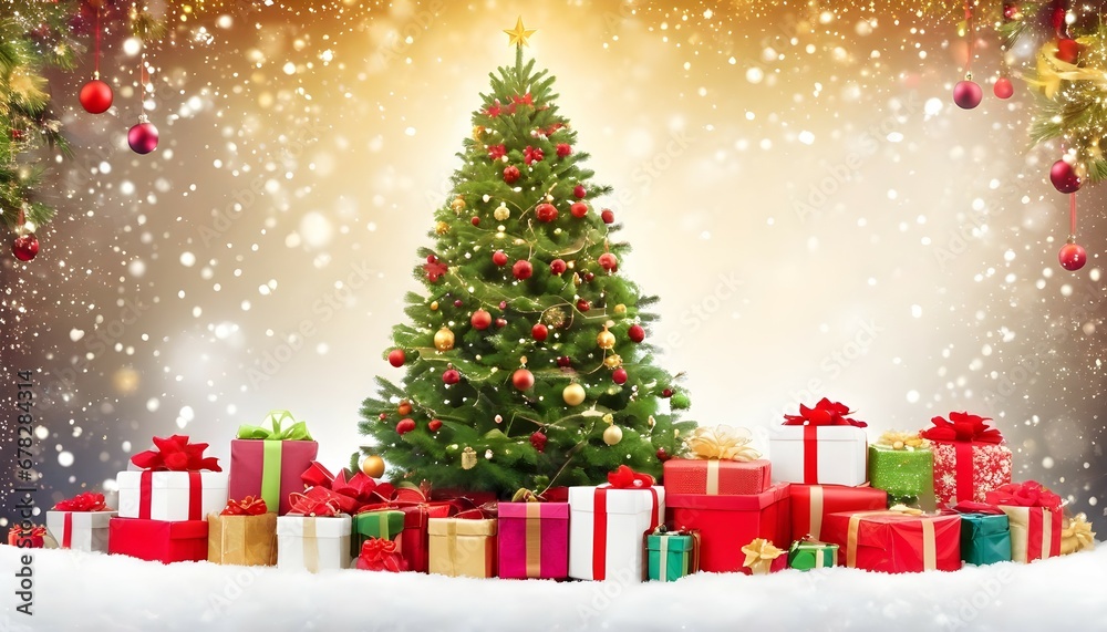 christmas tree with gifts christmas tree with gifts