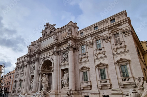 The Trevi Fountain is famous landmark and beautiful vacation in Italy
