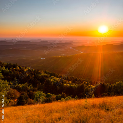 sunset in the mountains © SAMEER