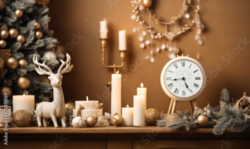 Chic Yuletide Decor: Welcoming Christmas Ambiance in a Home Setting