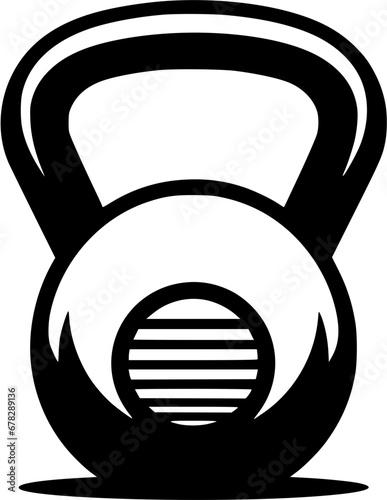 Sports Kettlebell Exercise Vintage Outline Icon In Hand-drawn Style