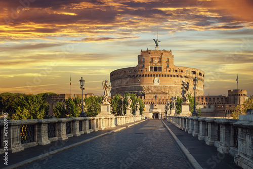 Castel Sant'Angelo in Rome, Italy. photo