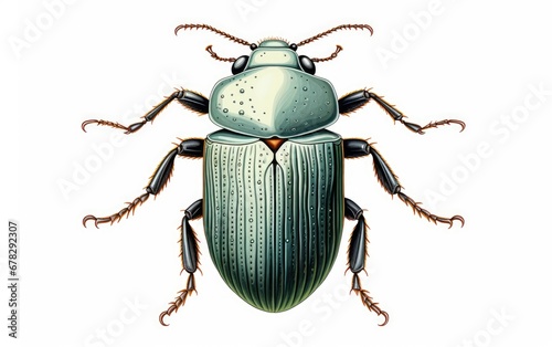 Beetle isolated on white background. © hugo